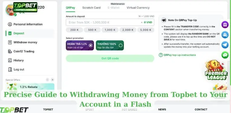 Precise Guide to Withdrawing Money from Topbet to Your Account in a Flash
