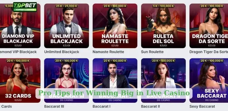 Pro Tips for Winning Big in Live Casino